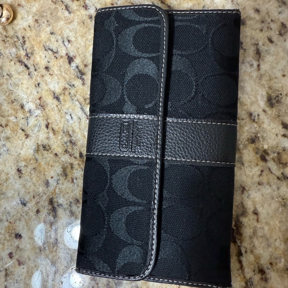 Coach Black Signature Wallet